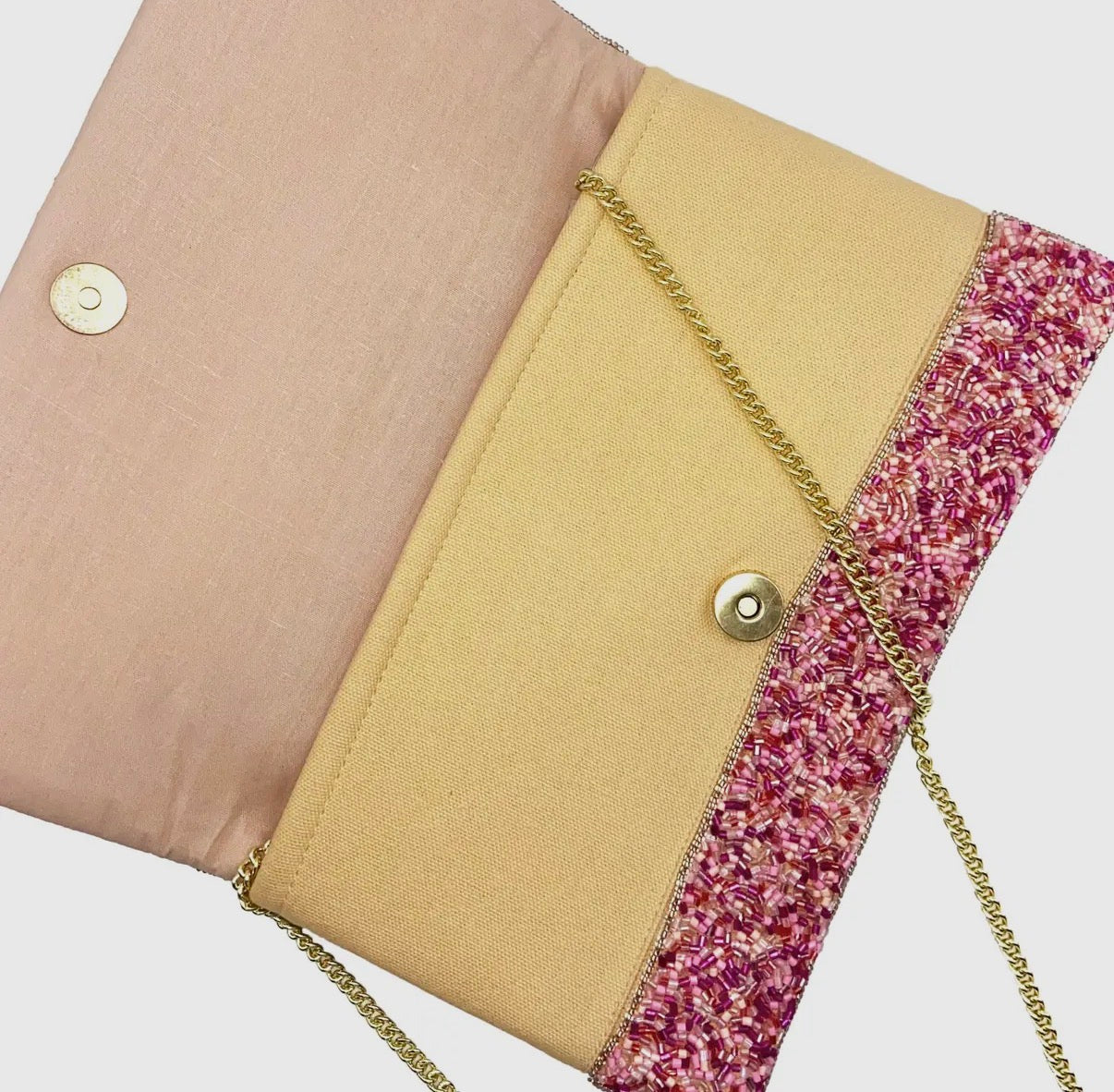 Rosé All Day Beaded Bag (PINK)