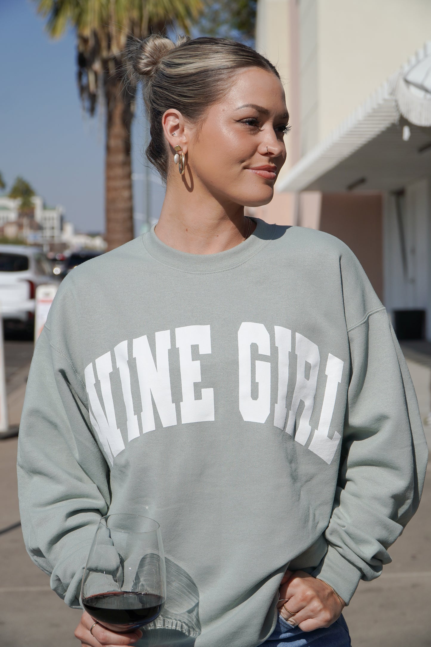 Sage Wine Girl Sweatshirt