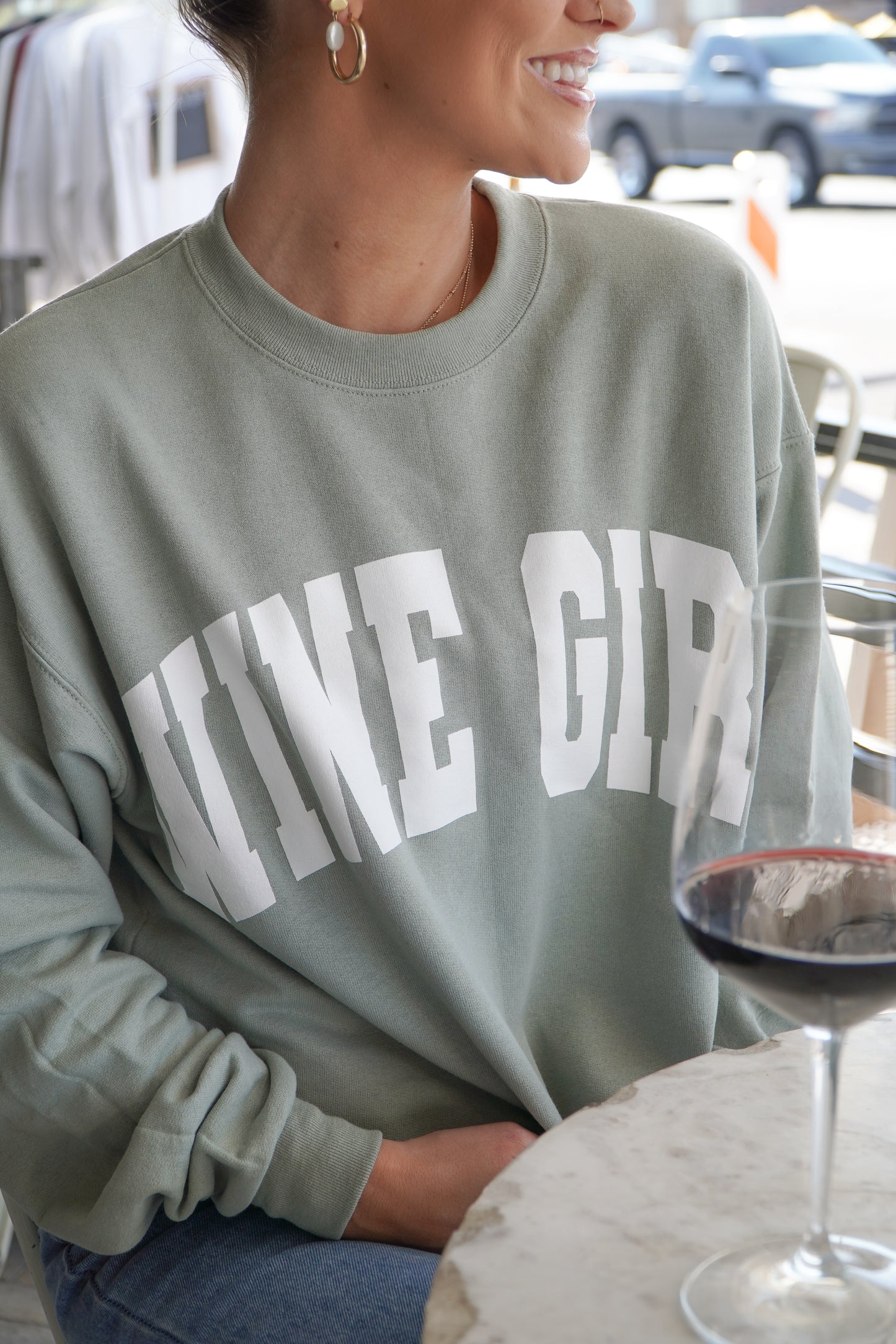 Sage Wine Girl Sweatshirt