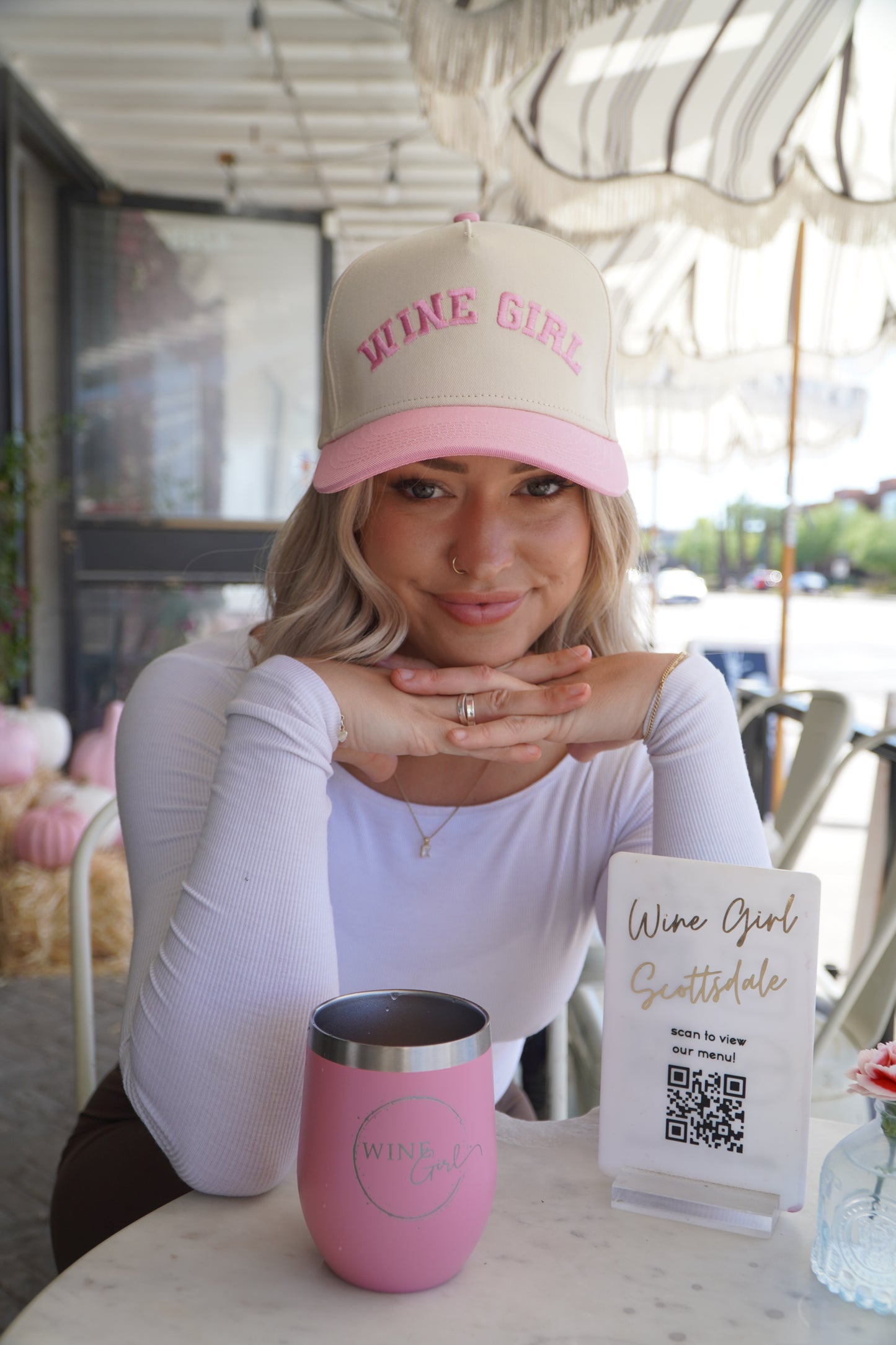 Pink Wine Girl Hat