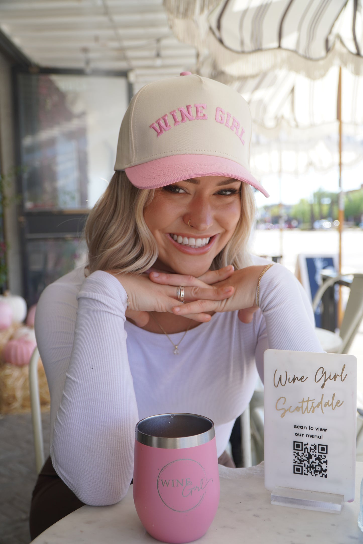 Pink Wine Girl Hat