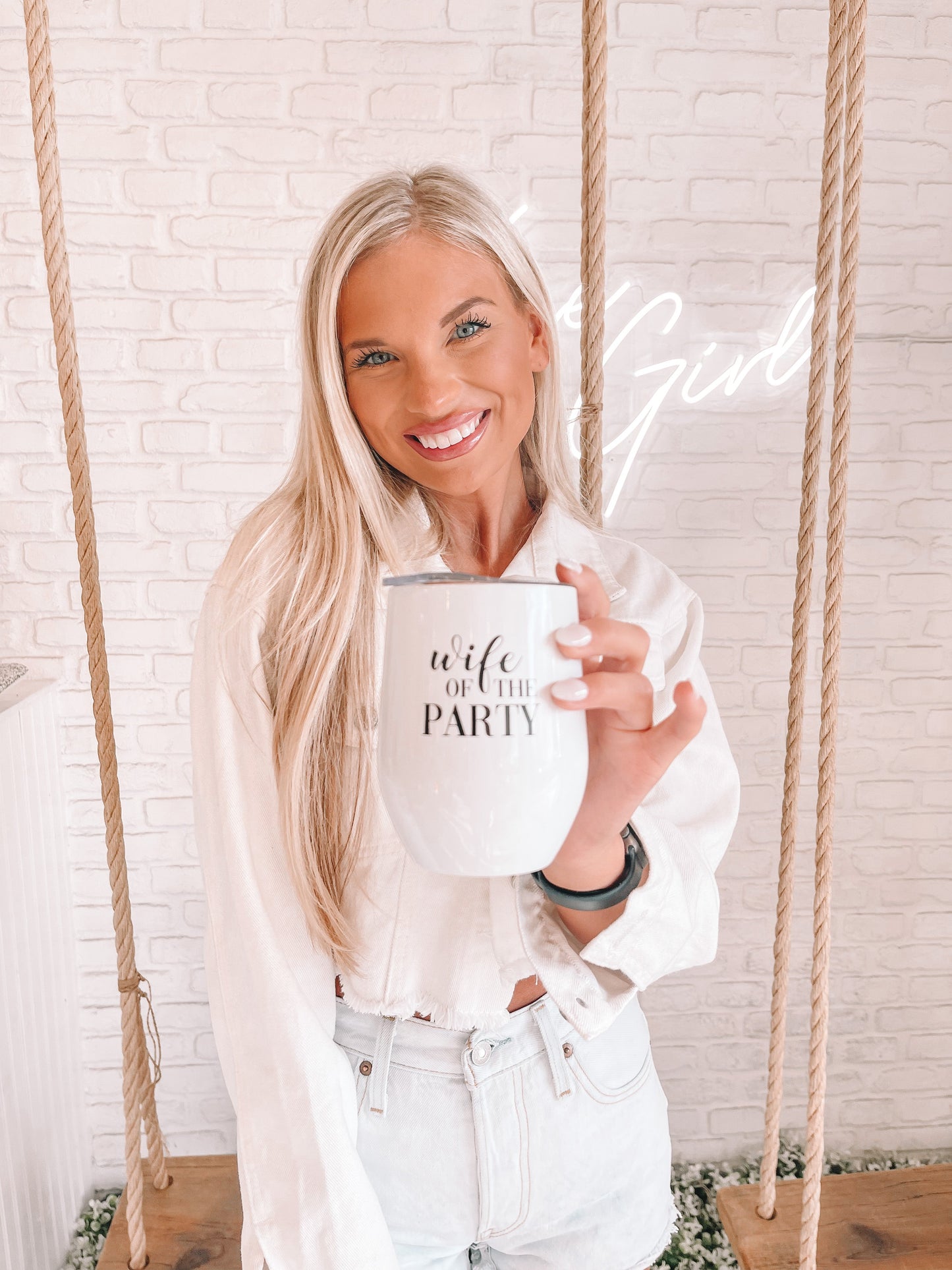 Wife of the Party Wine Tumbler