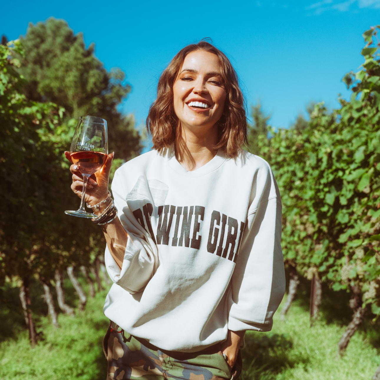 Big Wine Girl Sweatshirt (TAN)