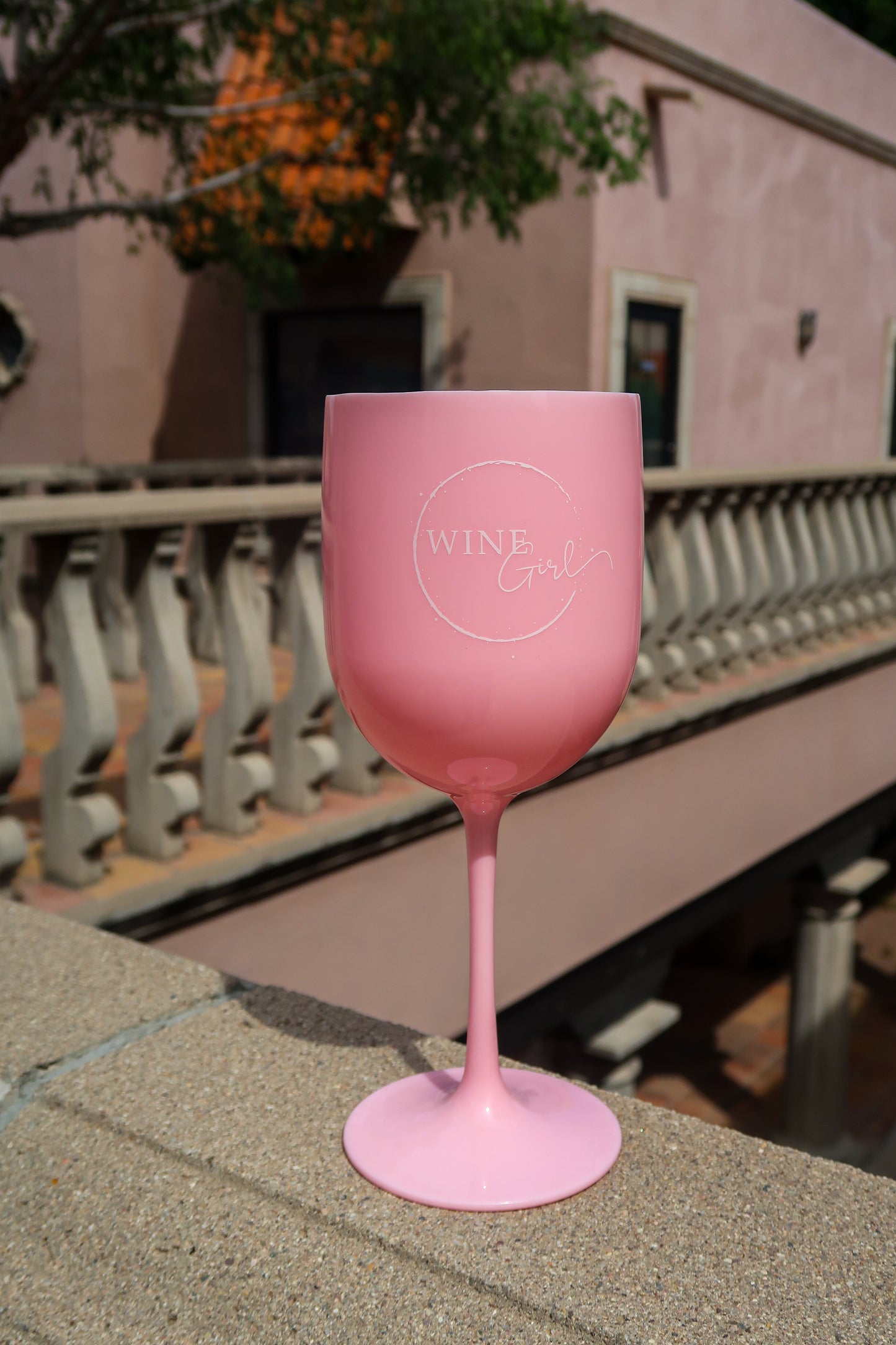 Wine Girl Acrylic Flute