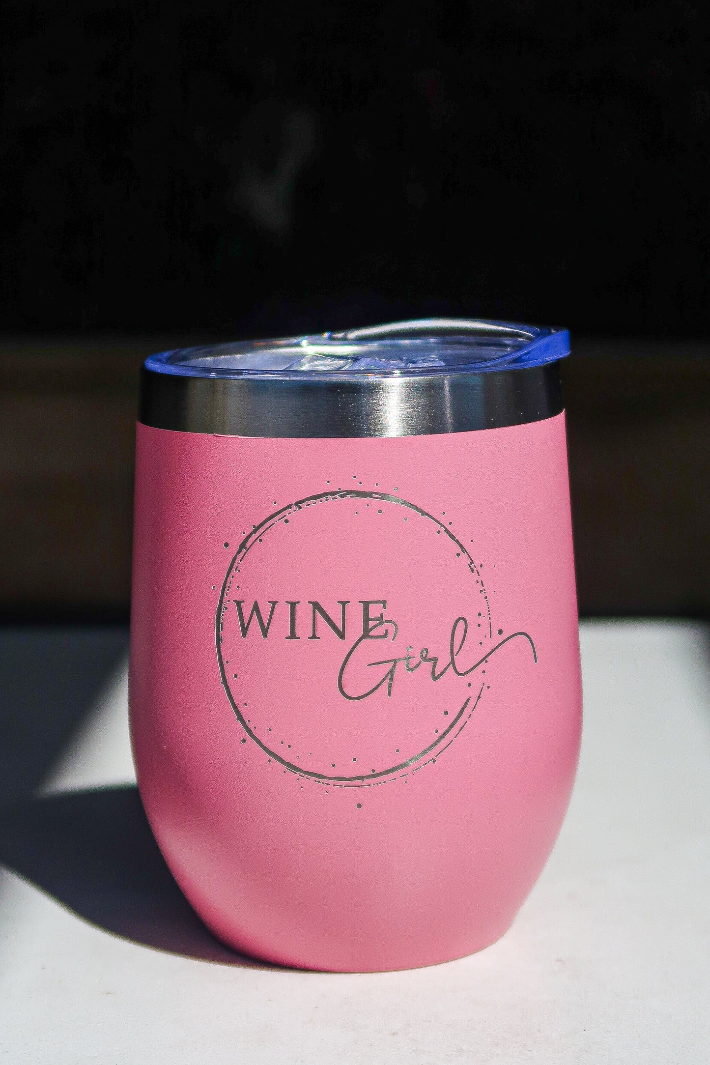 Pink Wine Girl Tumbler