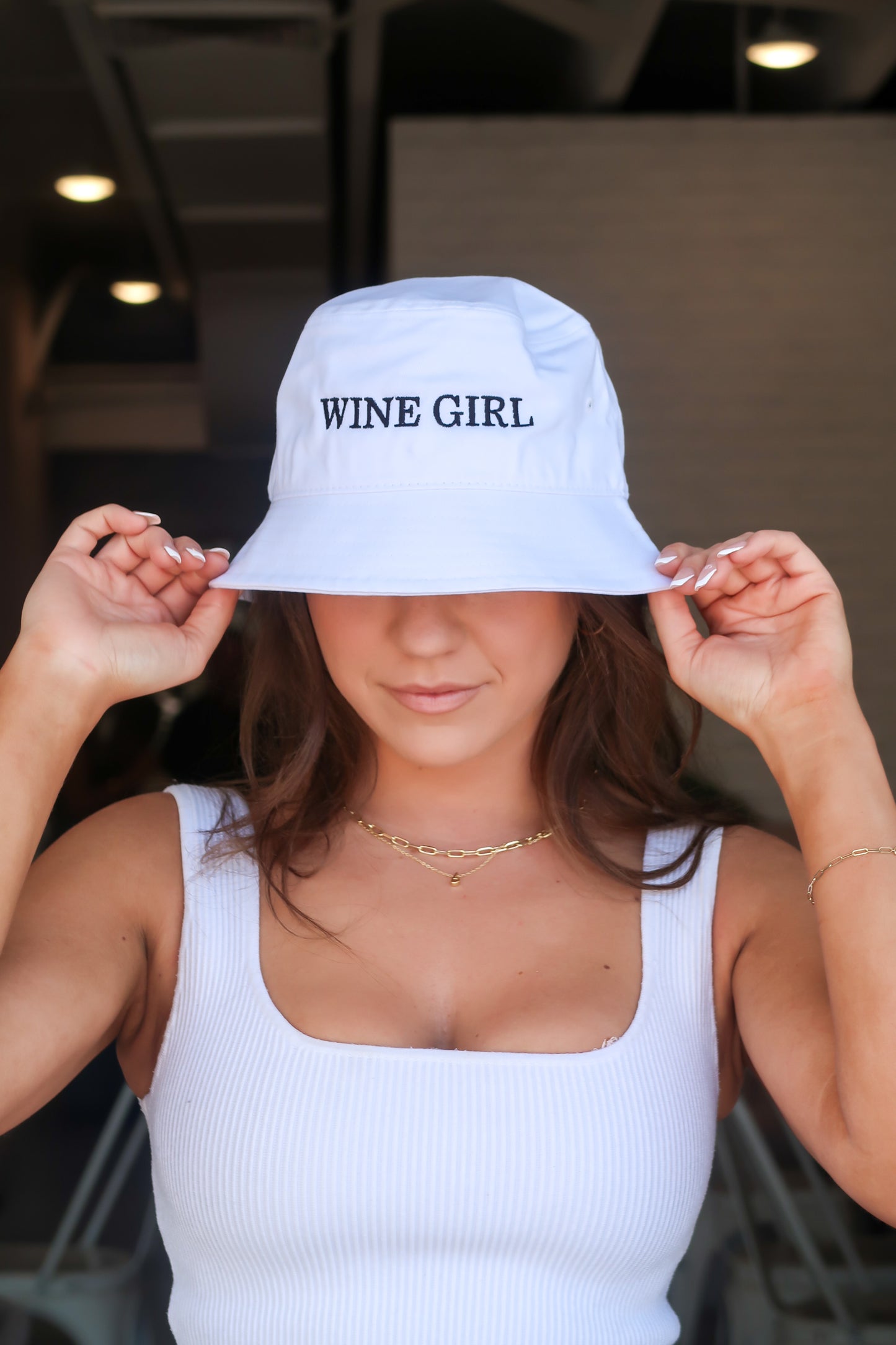 White Wine Girl Bucket Hat