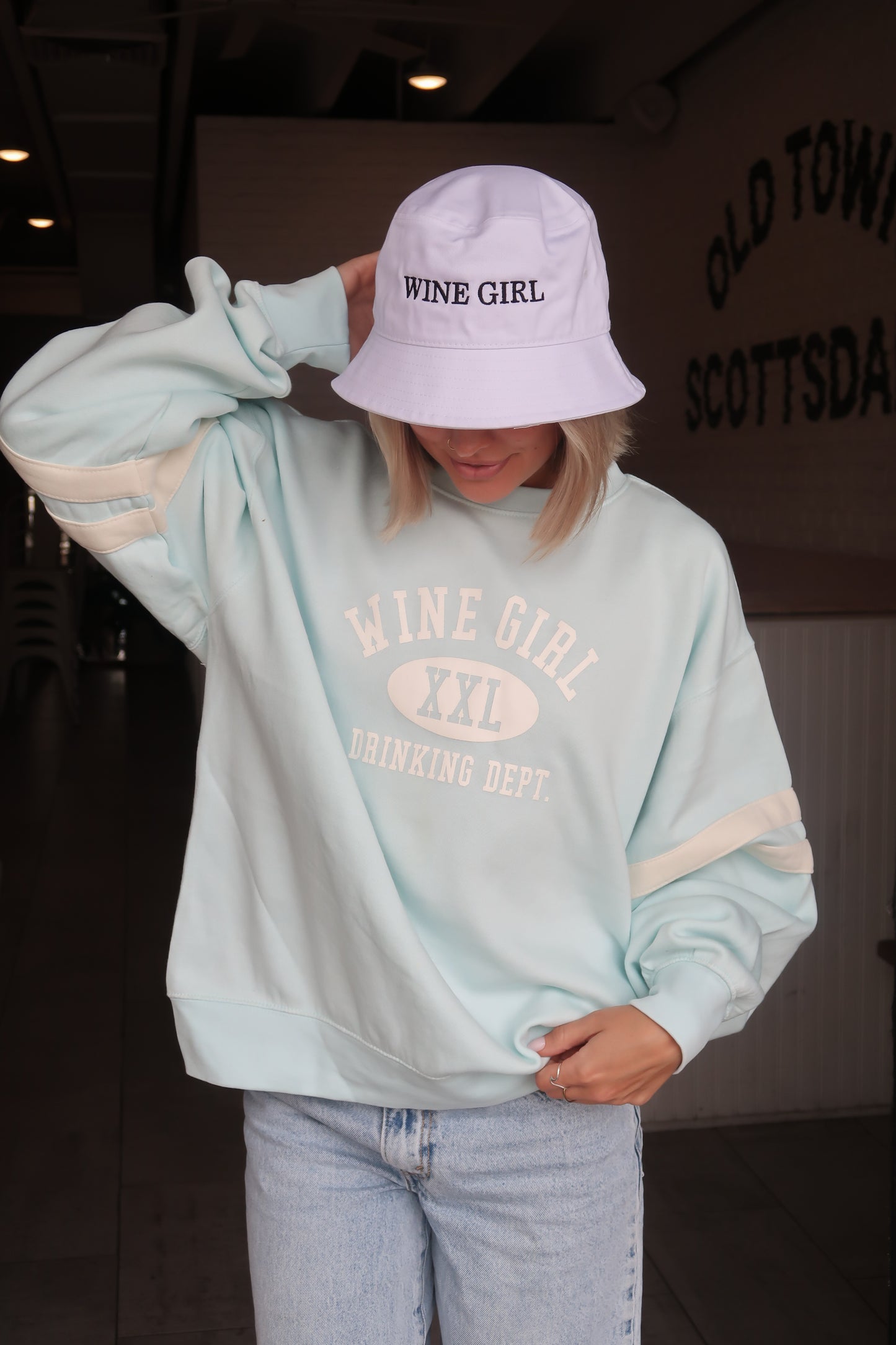 Drinking Dept. Sweatshirt (Baby Blue)