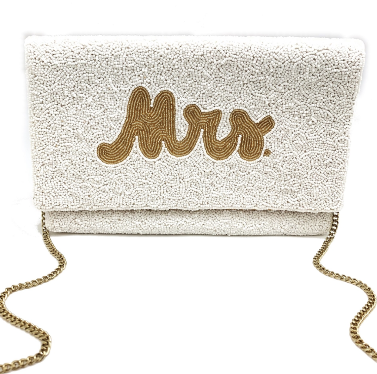 Mrs beaded clutch hotsell