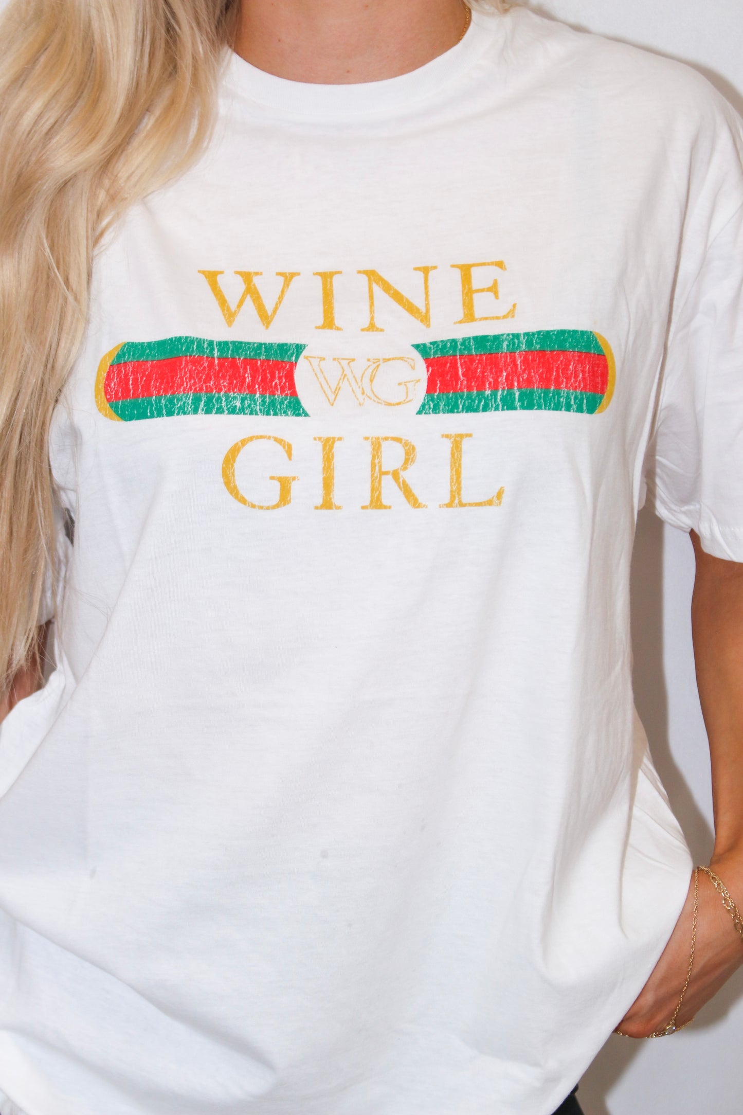 Wine Girl R&G Tee SIZE LARGE ONLY