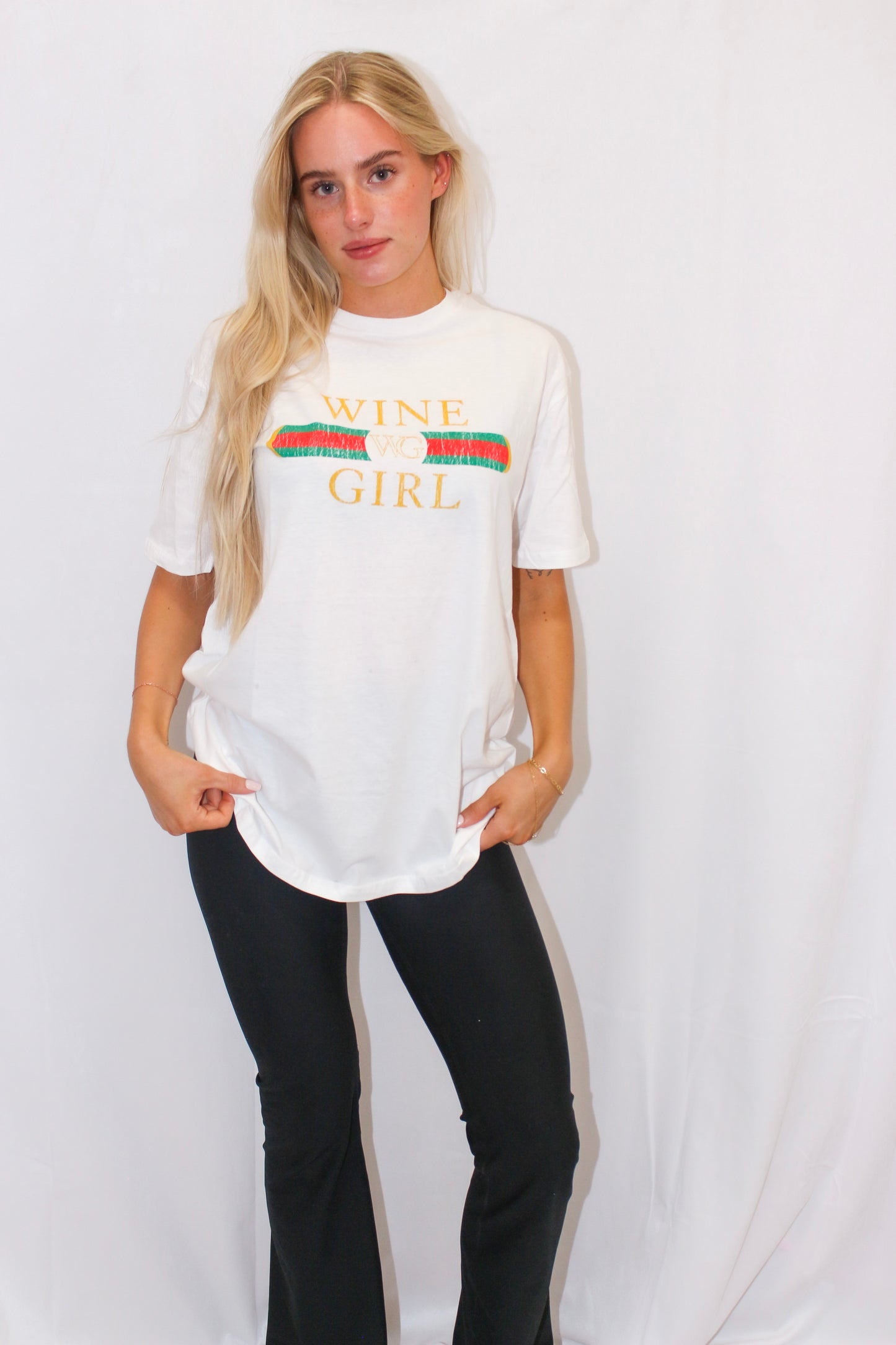 Wine Girl R&G Tee SIZE LARGE ONLY