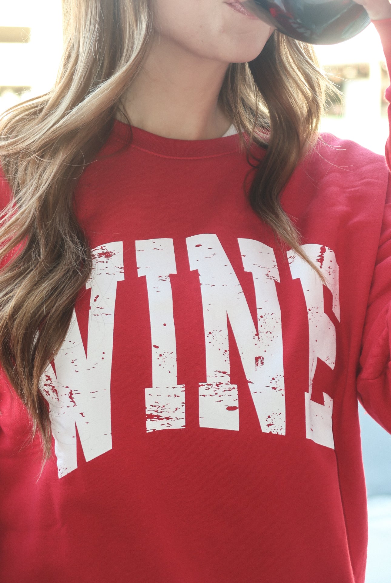 Red WINE Sweatshirt