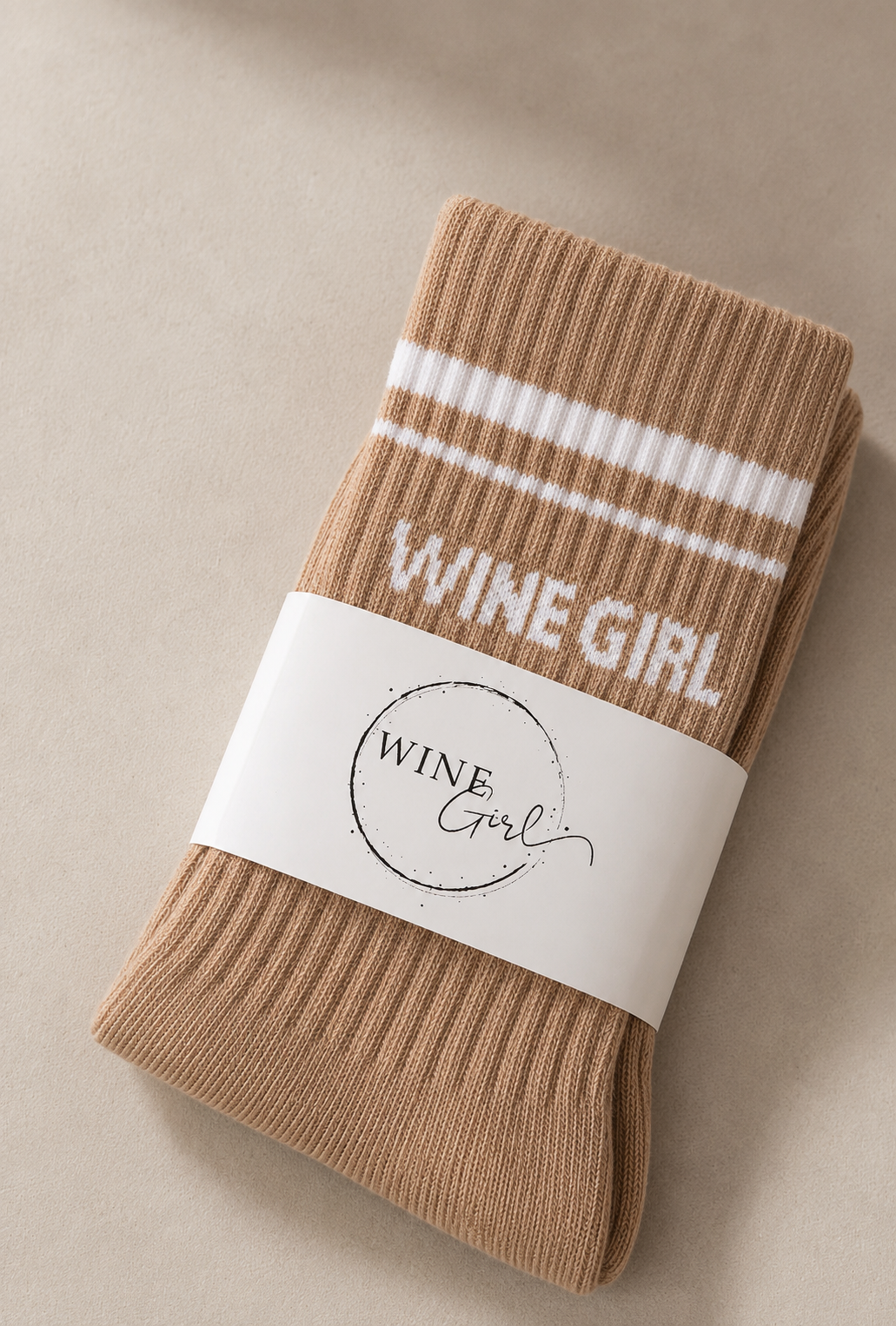 Brown Wine Girl Socks