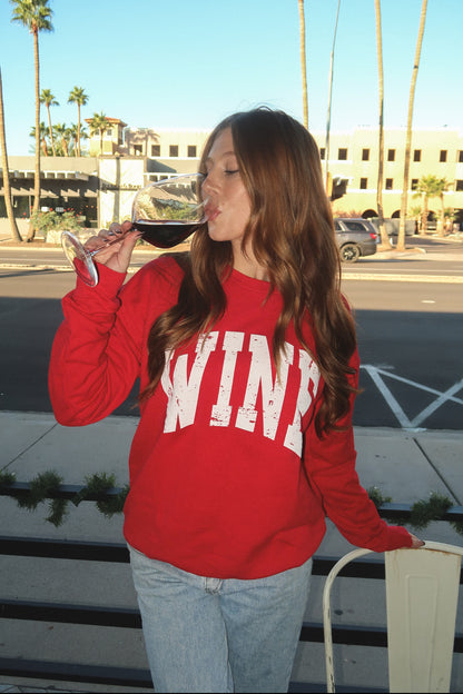 Red WINE Sweatshirt