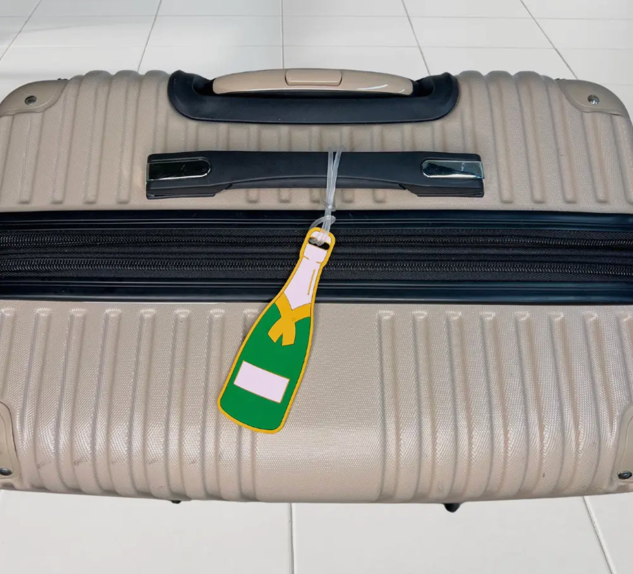 Champagne Luggage Tag