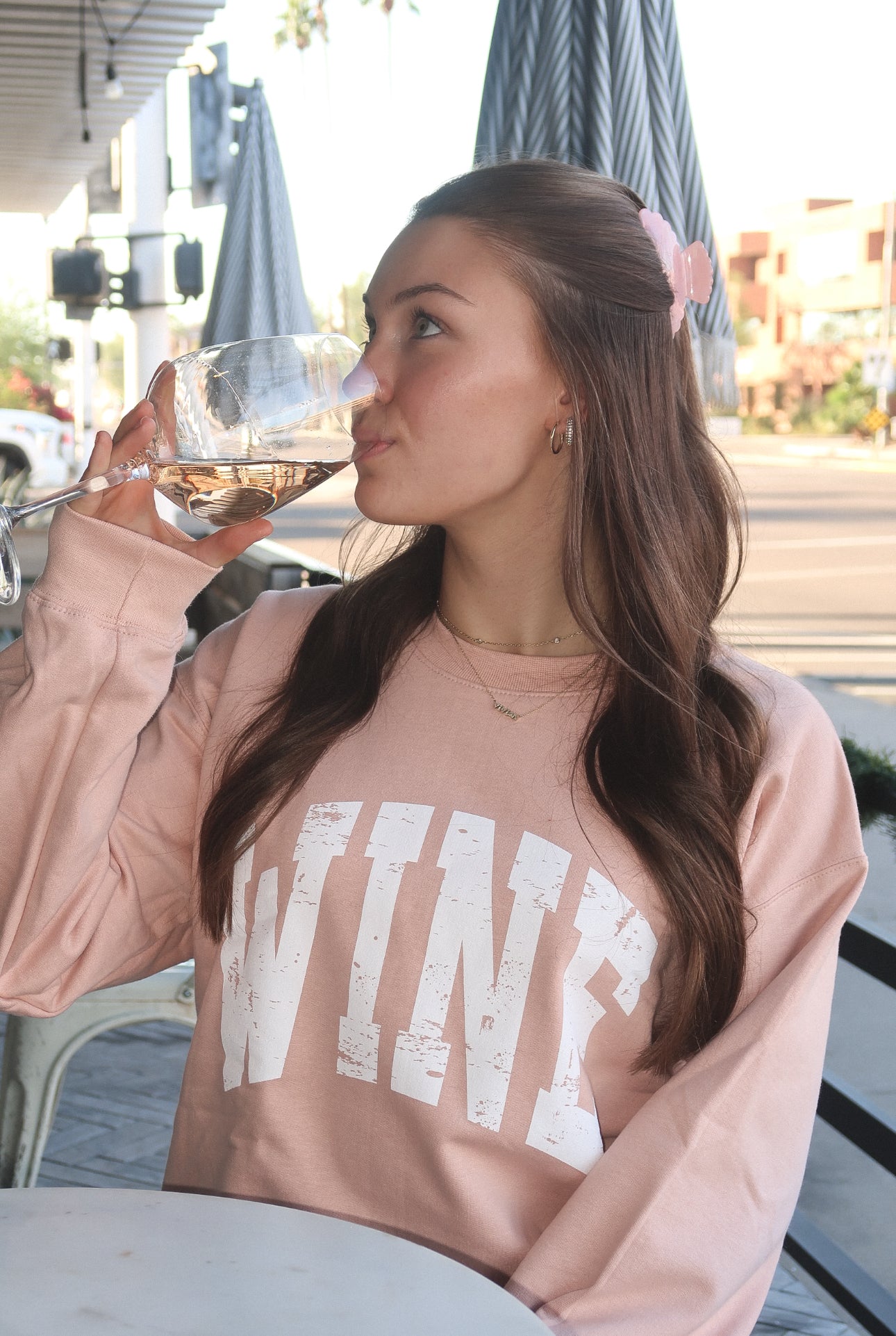 Pink WINE sweatshirt