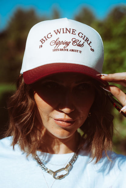 *PRESALE* Big Wine Girl Hat Maroon