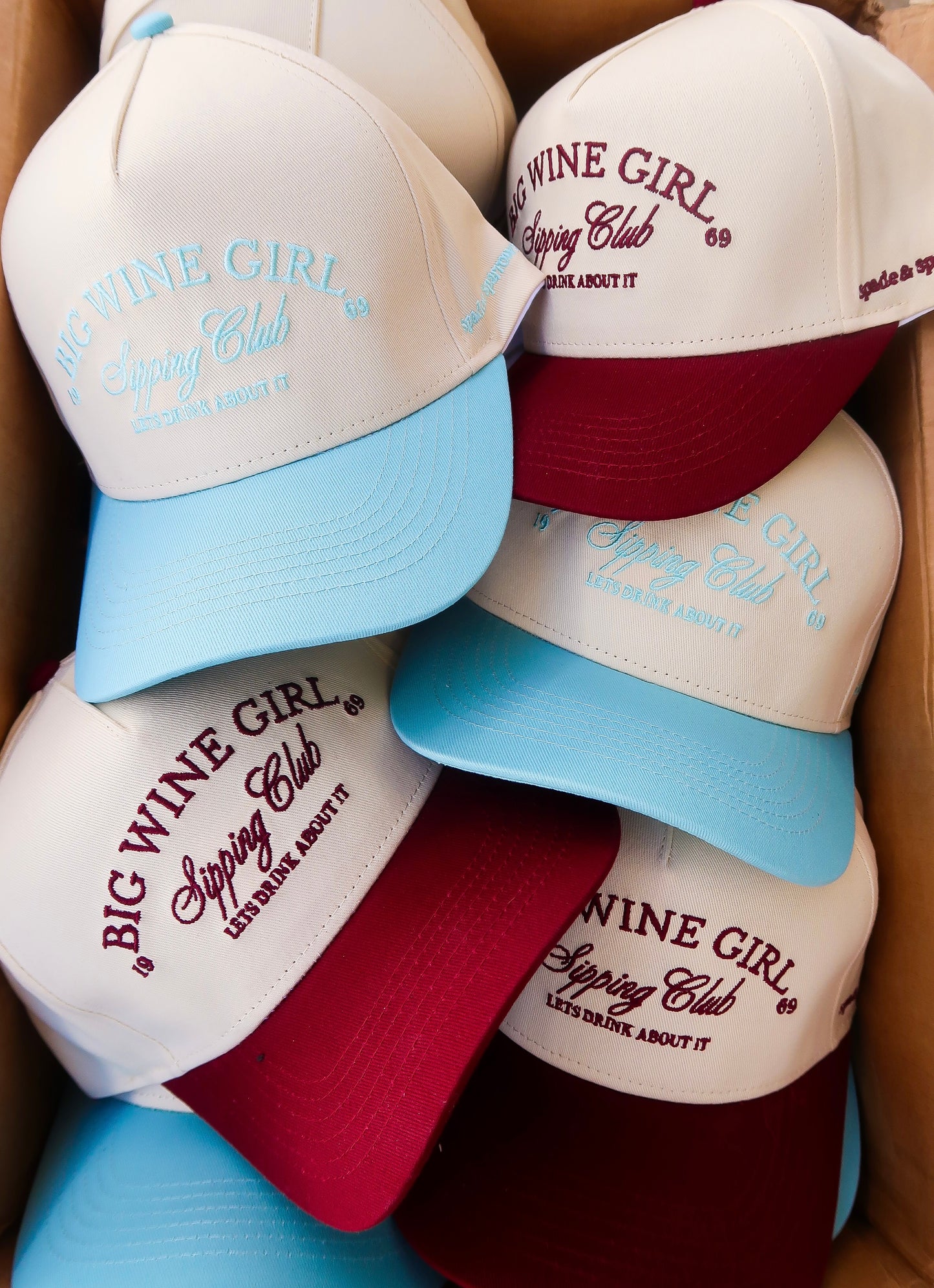 Big Wine Girl Hat Teal