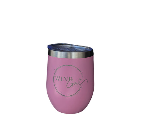 Pink Wine Girl Tumbler