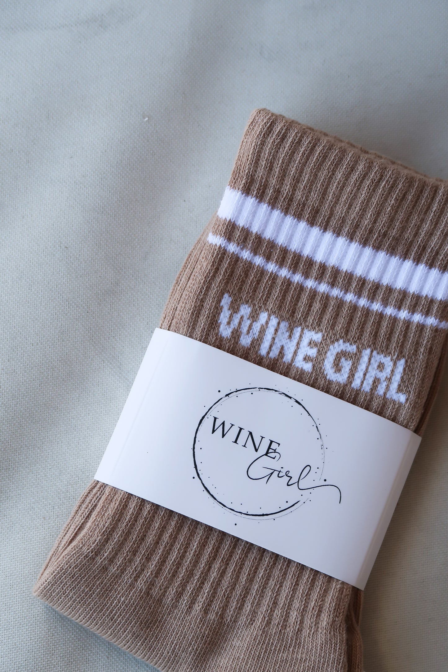 Brown Wine Girl Socks