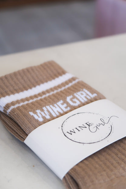 Brown Wine Girl Socks