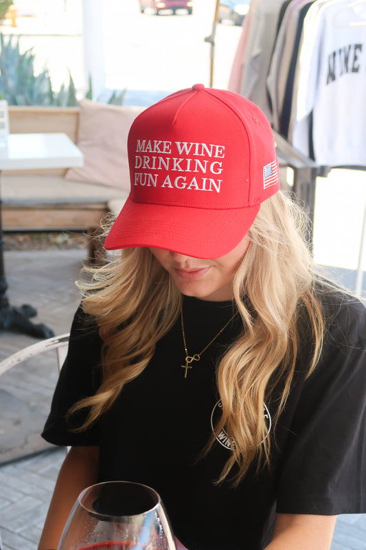 Make Wine Drinking Fun Hat