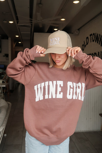Brown Wine Girl sweatshirt