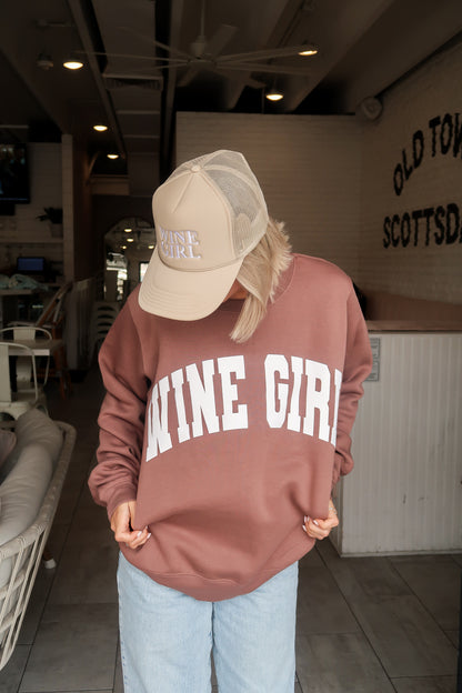 Brown Wine Girl sweatshirt
