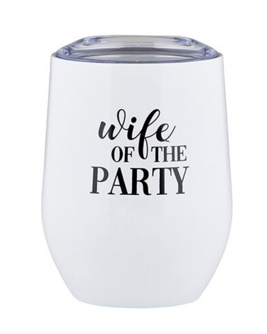 Wife of the Party Wine Tumbler