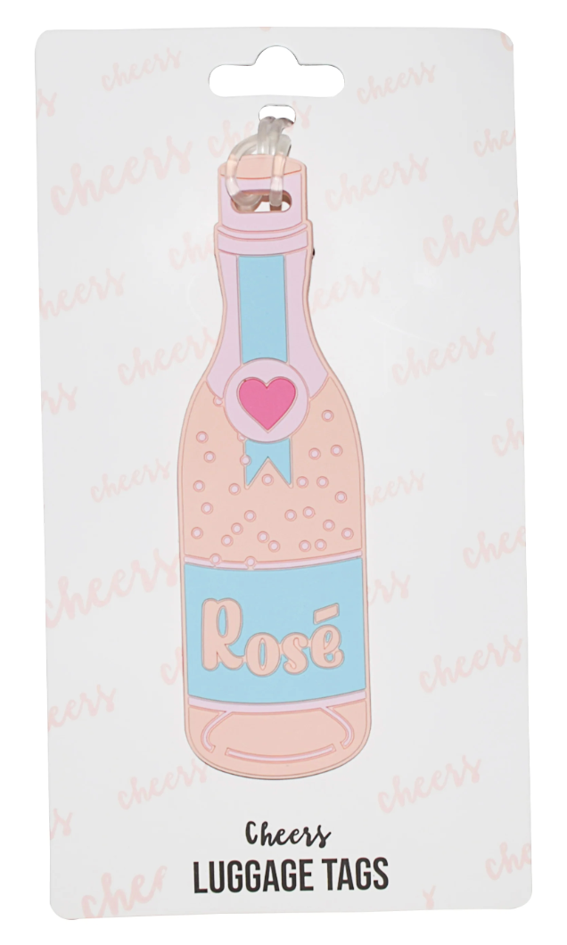 Rose Bottle Luggage Tag