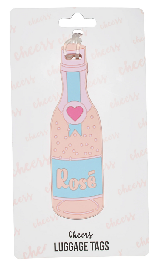 Rose Bottle Luggage Tag
